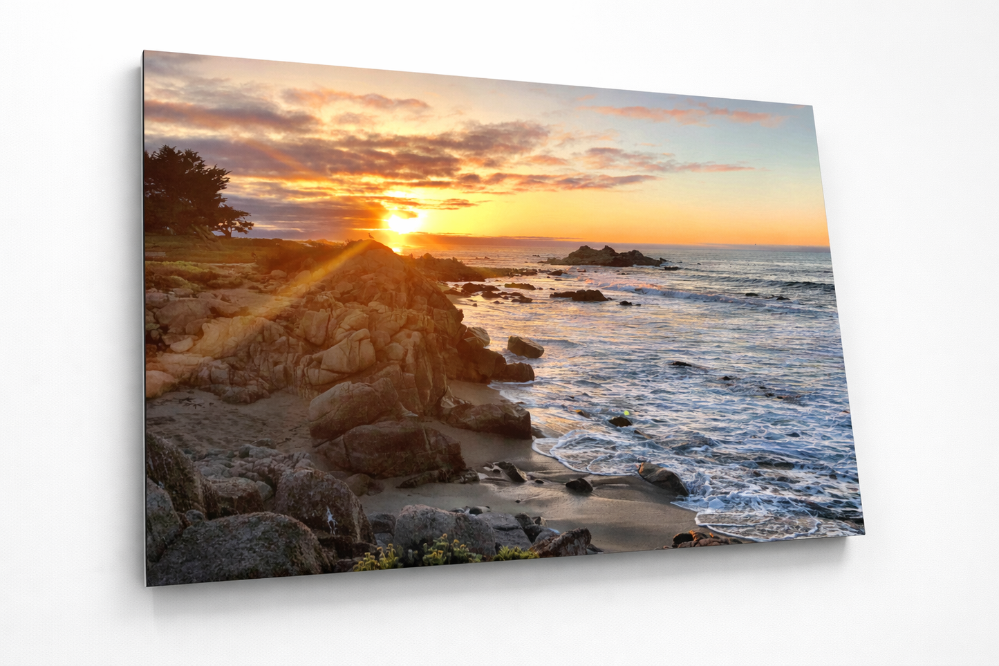 Sunset, Pacific Grove - 24 x 36" Metal Print